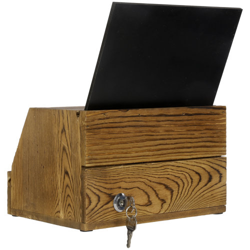 MyGift Solid Wood Donation Drop Box Wayfair